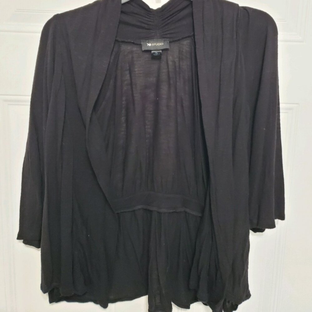 AB Studio Black Flowy Cardigan size XL